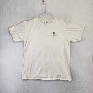 Anvil Bellin Run 2009 Graphic T Shirt Mens Large White Cotton Short Sleeve